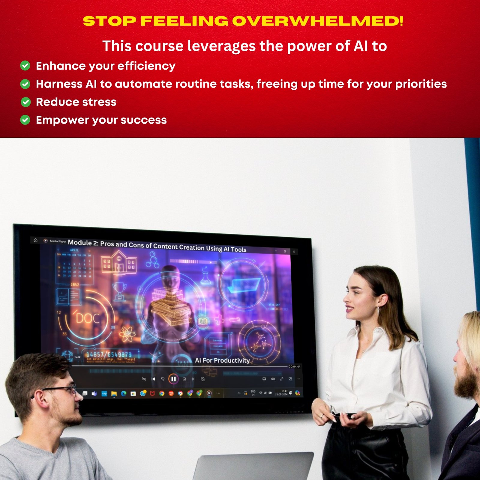 AI For Productivity Video Course (Upgrade Package) + BONUS Ebook - Image 3